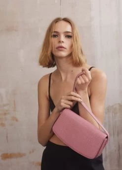 Mango Croc-effect Baguette Bag Black -Mango Bags Sales Store unnamed file 796