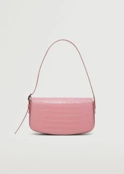 Mango Croc-effect Baguette Bag Black -Mango Bags Sales Store unnamed file 797