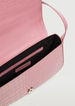 Mango Croc-effect Baguette Bag Black -Mango Bags Sales Store unnamed file 799