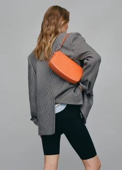 Mango Croc-effect Baguette Bag Black -Mango Bags Sales Store unnamed file 801