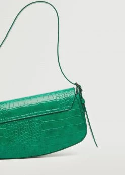 Mango Croc-effect Baguette Bag Black -Mango Bags Sales Store unnamed file 810