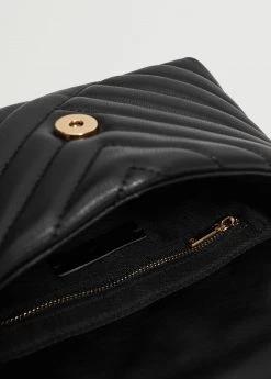Mango Quilted Cross-body Bag Black -Mango Bags Sales Store unnamed file 823