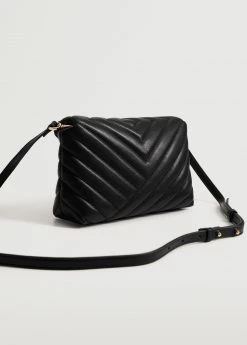 Mango Quilted Cross-body Bag Black -Mango Bags Sales Store unnamed file 824