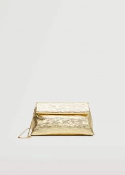 Mango Textured Shoulder Bag Lime