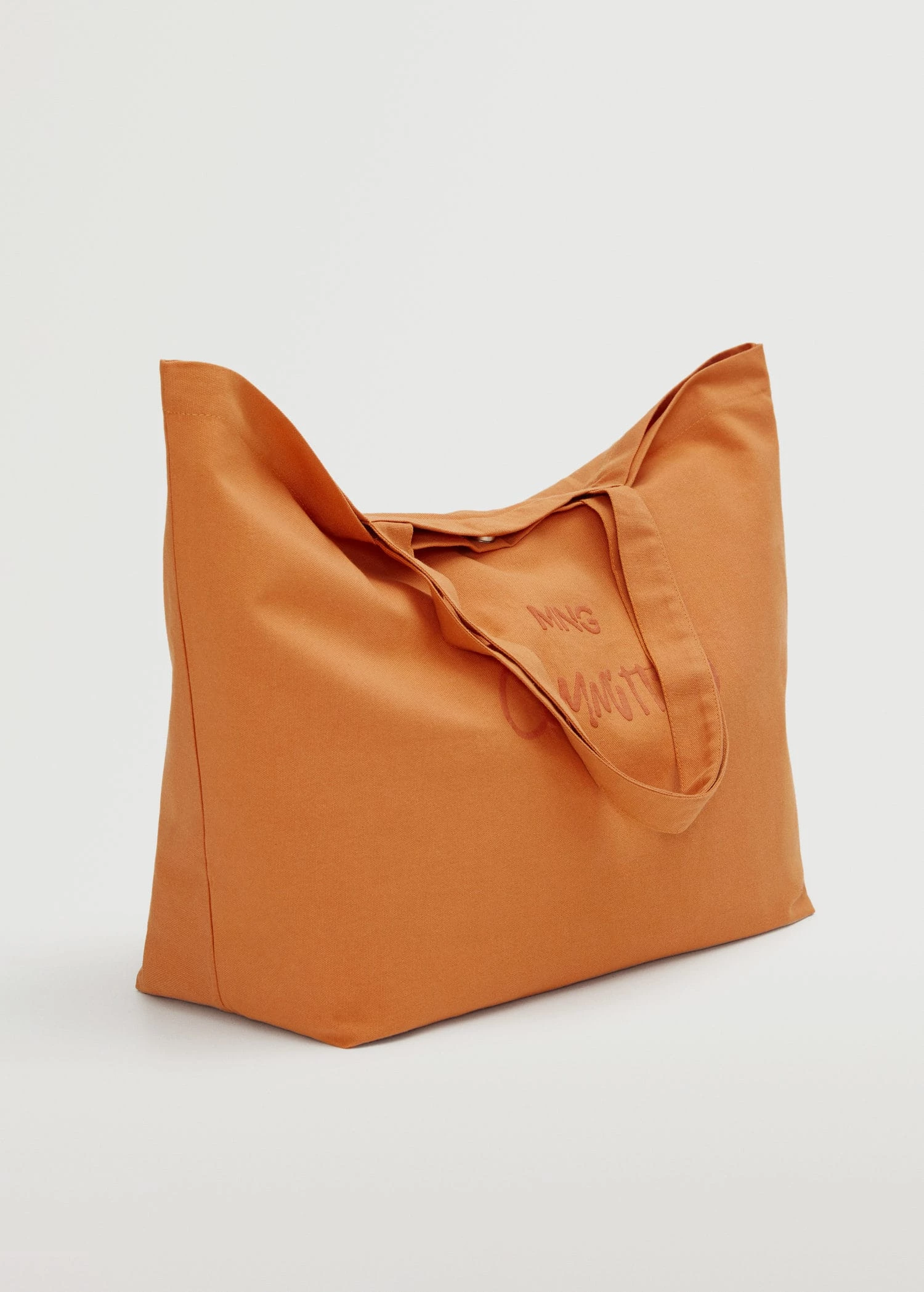 Mango Cotton Shopper Bag Beige 6 Mango Cotton Shopper Bag Beige - Image 6