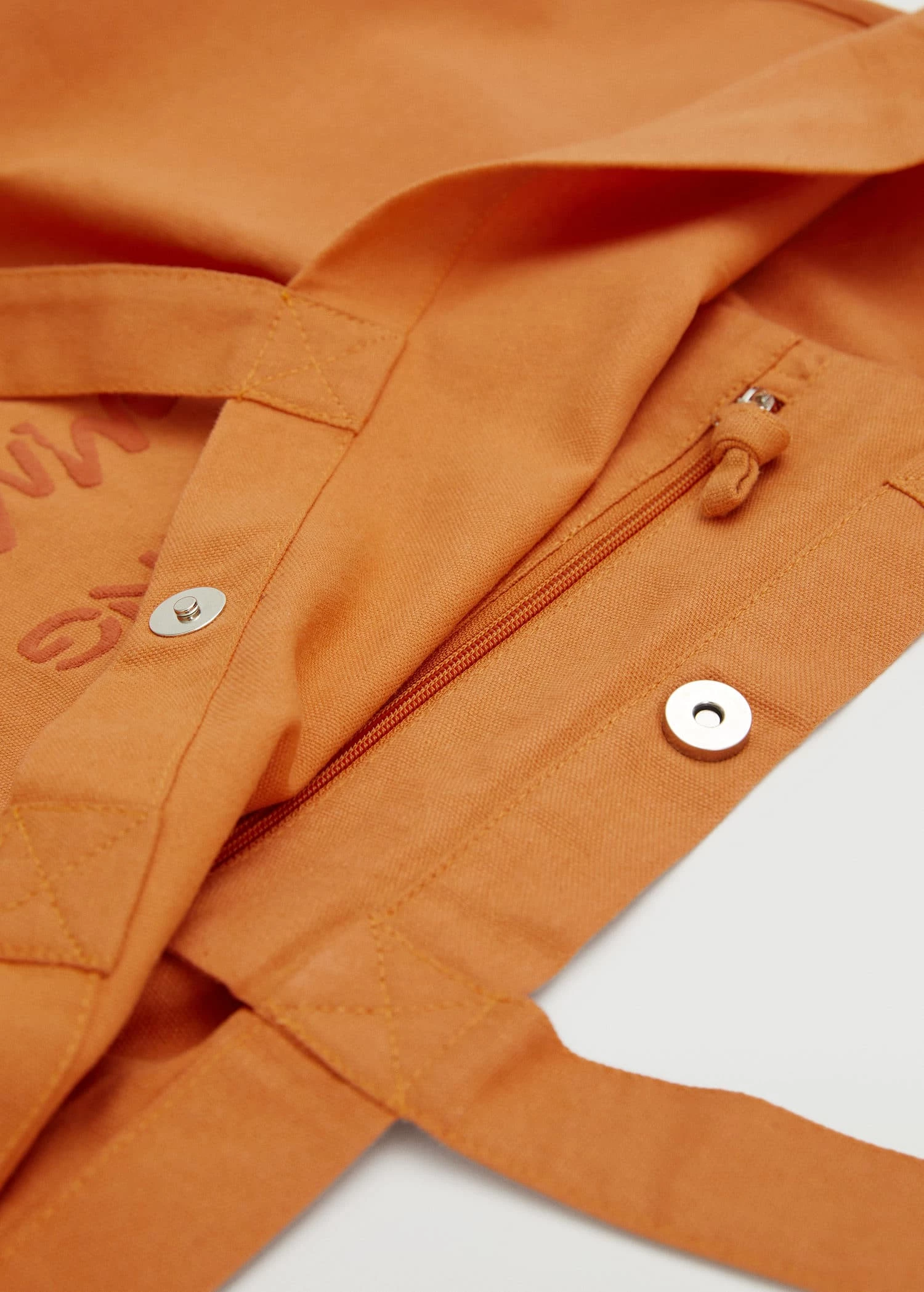 Mango Cotton Shopper Bag Beige 7 Mango Cotton Shopper Bag Beige - Image 7