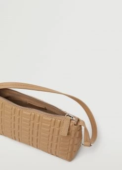Mango Embossed Baguette Bag Medium Brown -Mango Bags Sales Store unnamed file 864