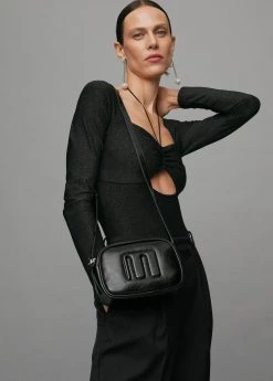 Mango Logo Crossbody Bag White