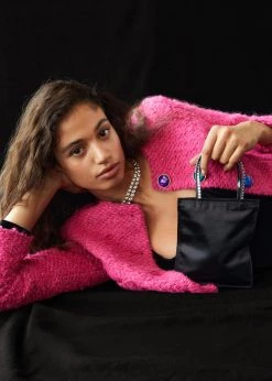 Mango Mini Sparkling Bag Black