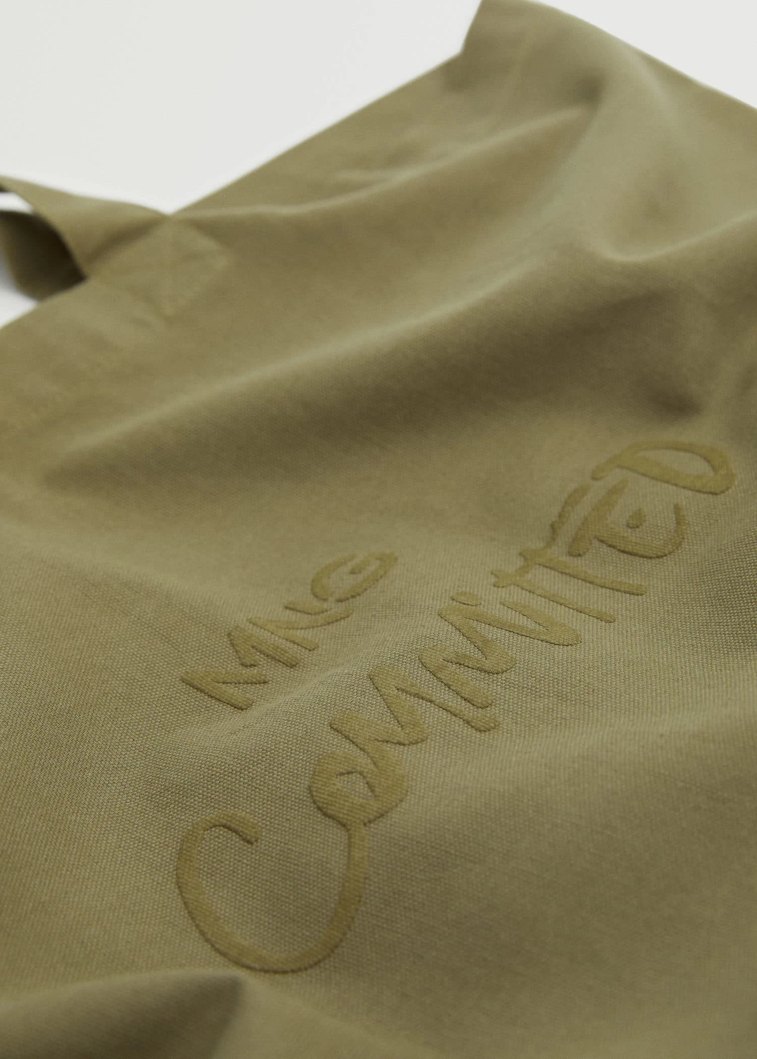 Mango Cotton Shopper Bag Beige 12 Mango Cotton Shopper Bag Beige - Image 12