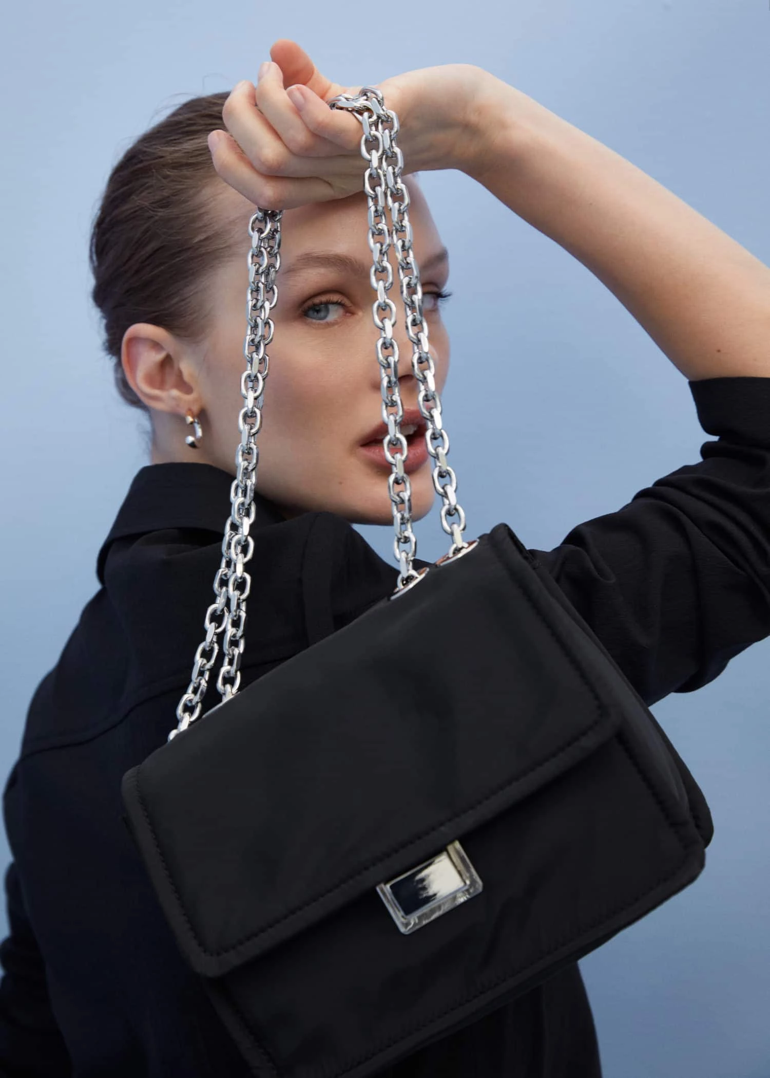 Mango Flap Crossbody Bag Black 6 Mango Flap Crossbody Bag Black - Image 6