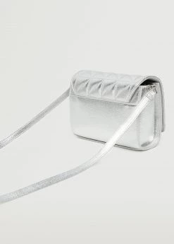 Mango Metallic Padded Bag Silver -Mango Bags Sales Store unnamed file 939
