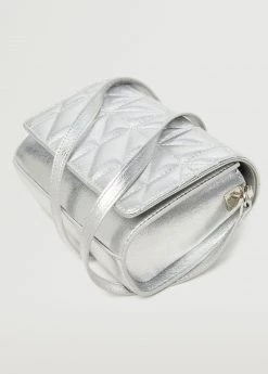 Mango Metallic Padded Bag Silver -Mango Bags Sales Store unnamed file 940