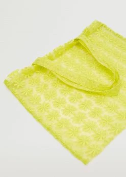 Mango Organza Flowers Bag Yellow 13 Mango Organza Flowers Bag Yellow -Mango Bags Sales Store unnamed file 962