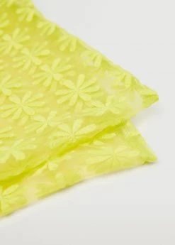 Mango Organza Flowers Bag Yellow 14 Mango Organza Flowers Bag Yellow -Mango Bags Sales Store unnamed file 963