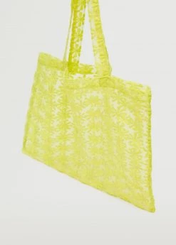 Mango Organza Flowers Bag Yellow 15 Mango Organza Flowers Bag Yellow -Mango Bags Sales Store unnamed file 964