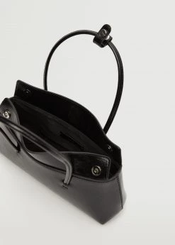 Mango Double Handle Baguette Bag Black -Mango Bags Sales Store unnamed file 980