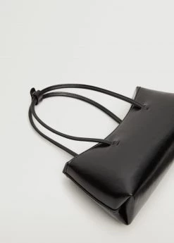 Mango Double Handle Baguette Bag Black -Mango Bags Sales Store unnamed file 982