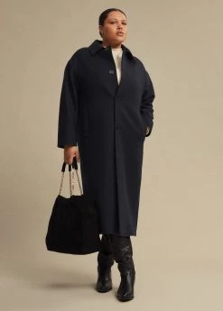 Mango Leather Shopper Bag Black