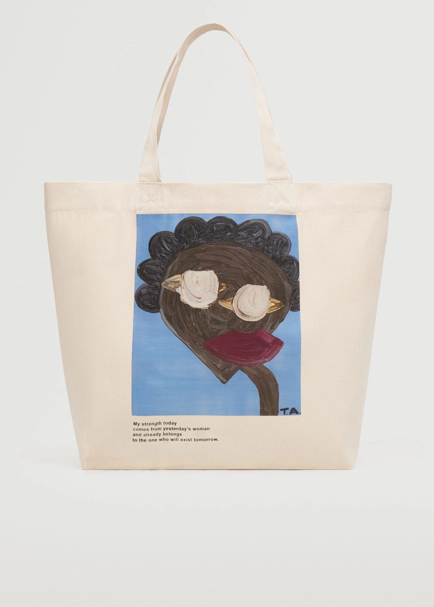 Mango Women's Day Bag Ecru 2 Mango Women's Day Bag Ecru - Image 2